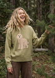 Alfie Goldendoodle Knit Sweater - Westly