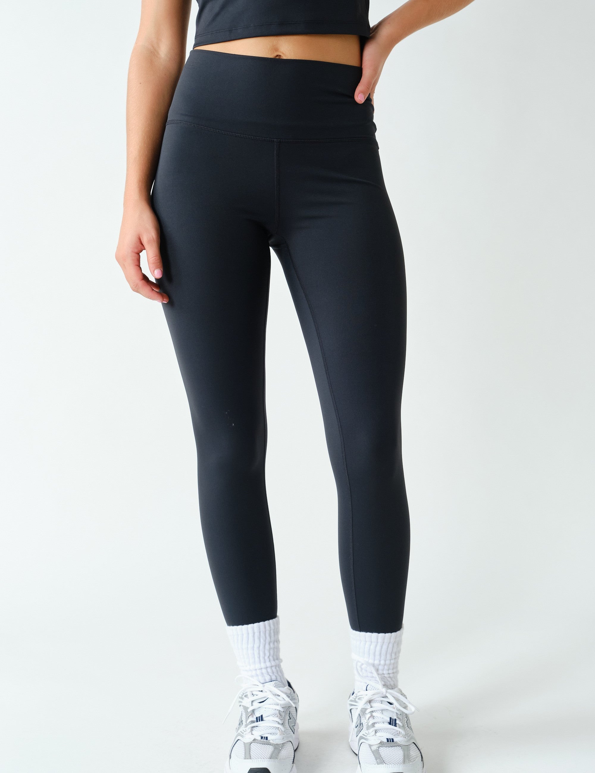Alignment High Waist Stretch Leggings in Black, photo 1