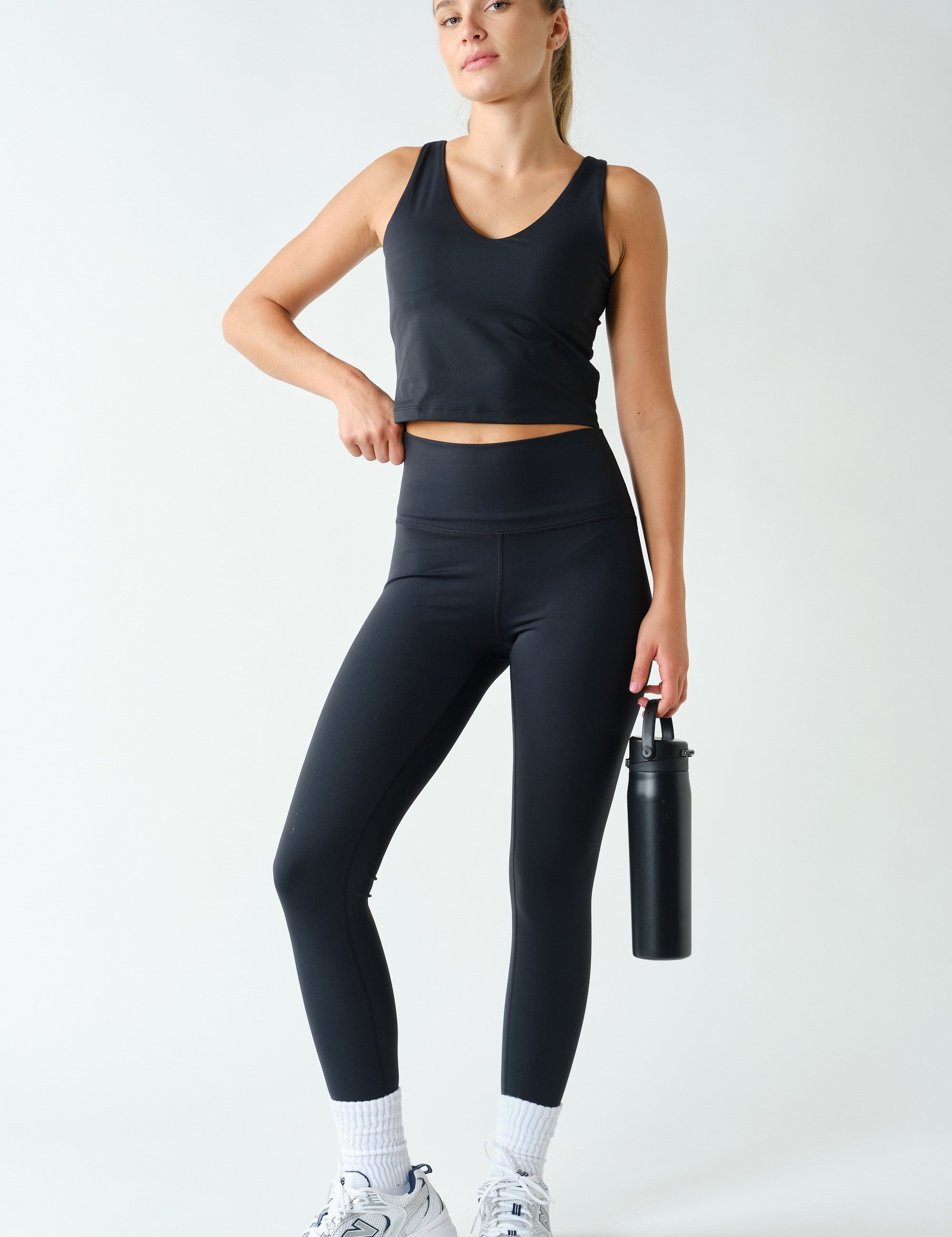 Alignment High Waist Stretch Leggings in Black, photo 4