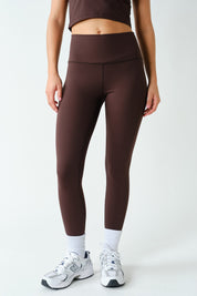Alignment High Waist Stretch Leggings in Coffee Bean, photo 1