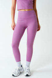 Alignment High Waist Stretch Leggings in Mulberry, photo 1