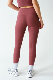Alignment High Waist Stretch Leggings in Rosewood, photo 3