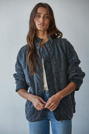 Alina Quilted Washed Jacket - Westly