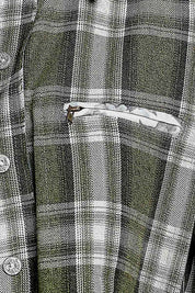 All Star Balloon Sleeve Button-Down Patchwork Shirt - Westly