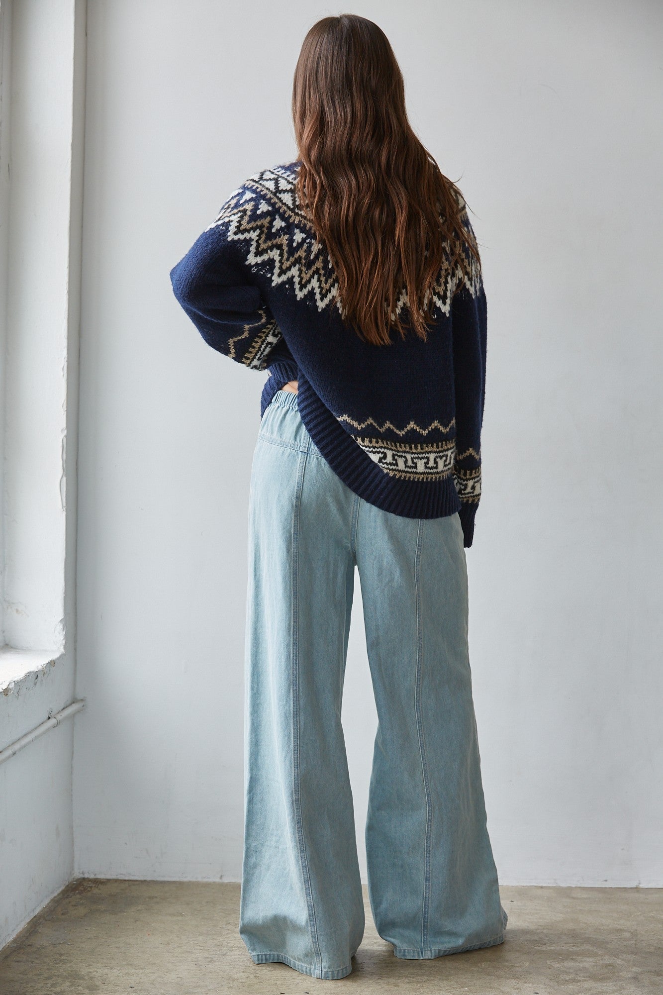Alta Vista Lodge Oversized Fair Isle Sweater - Westly