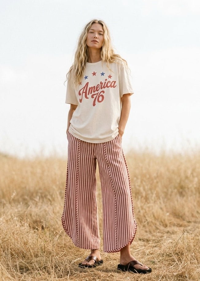 America 76 Oversized Graphic Tee - Westly