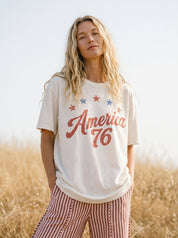 America 76 Oversized Graphic Tee - Westly