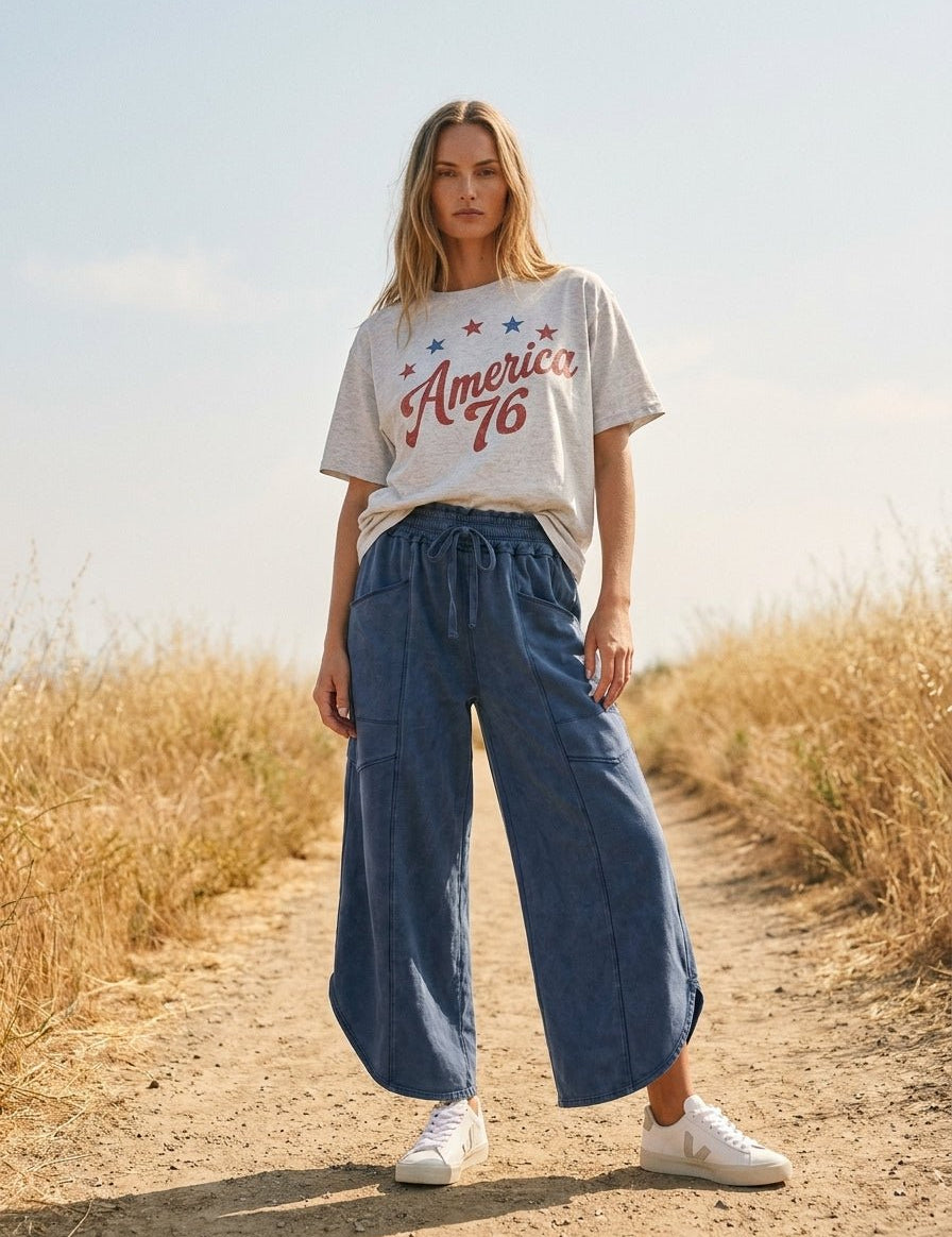 America 76 Oversized Graphic Tee - Westly