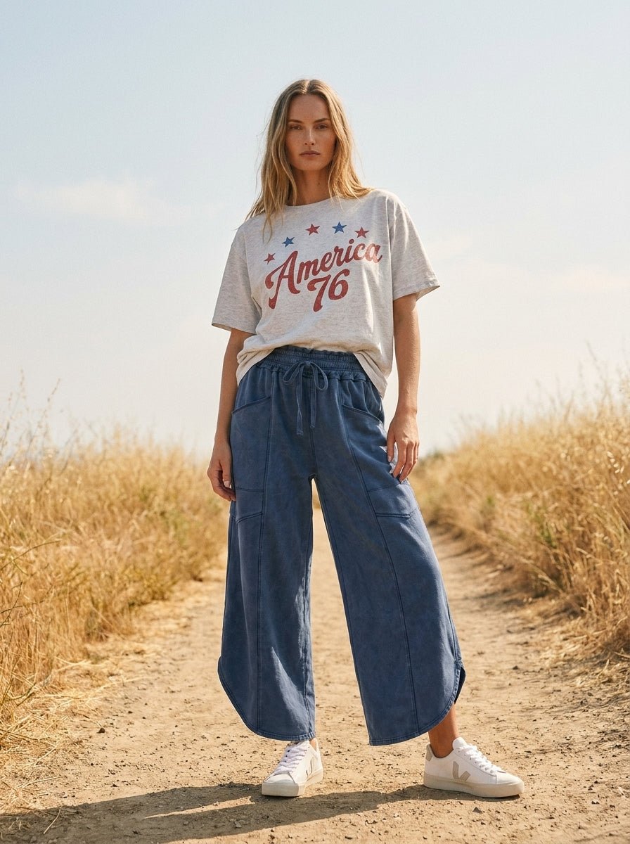 America 76 Oversized Graphic Tee - Westly