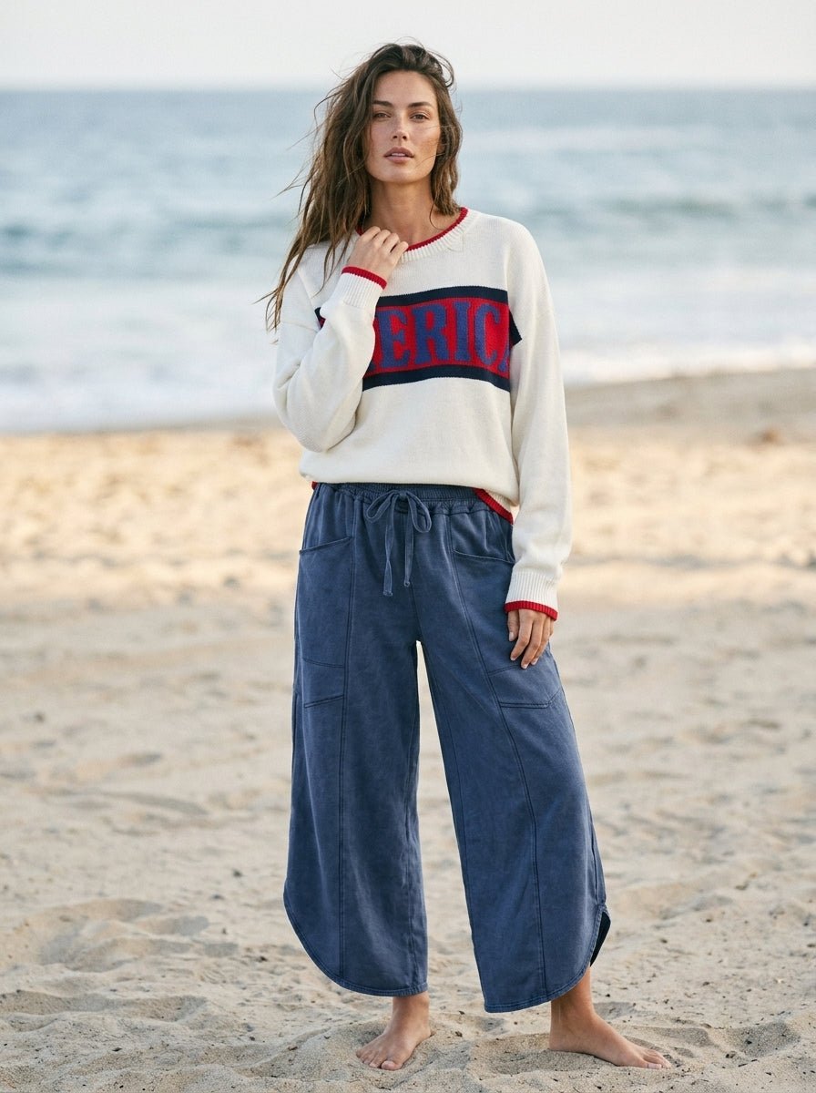 "America" Graphic Crewneck Sweater - Westly