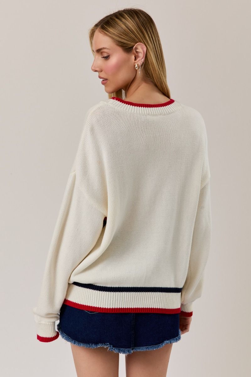 "America" Graphic Crewneck Sweater - Westly