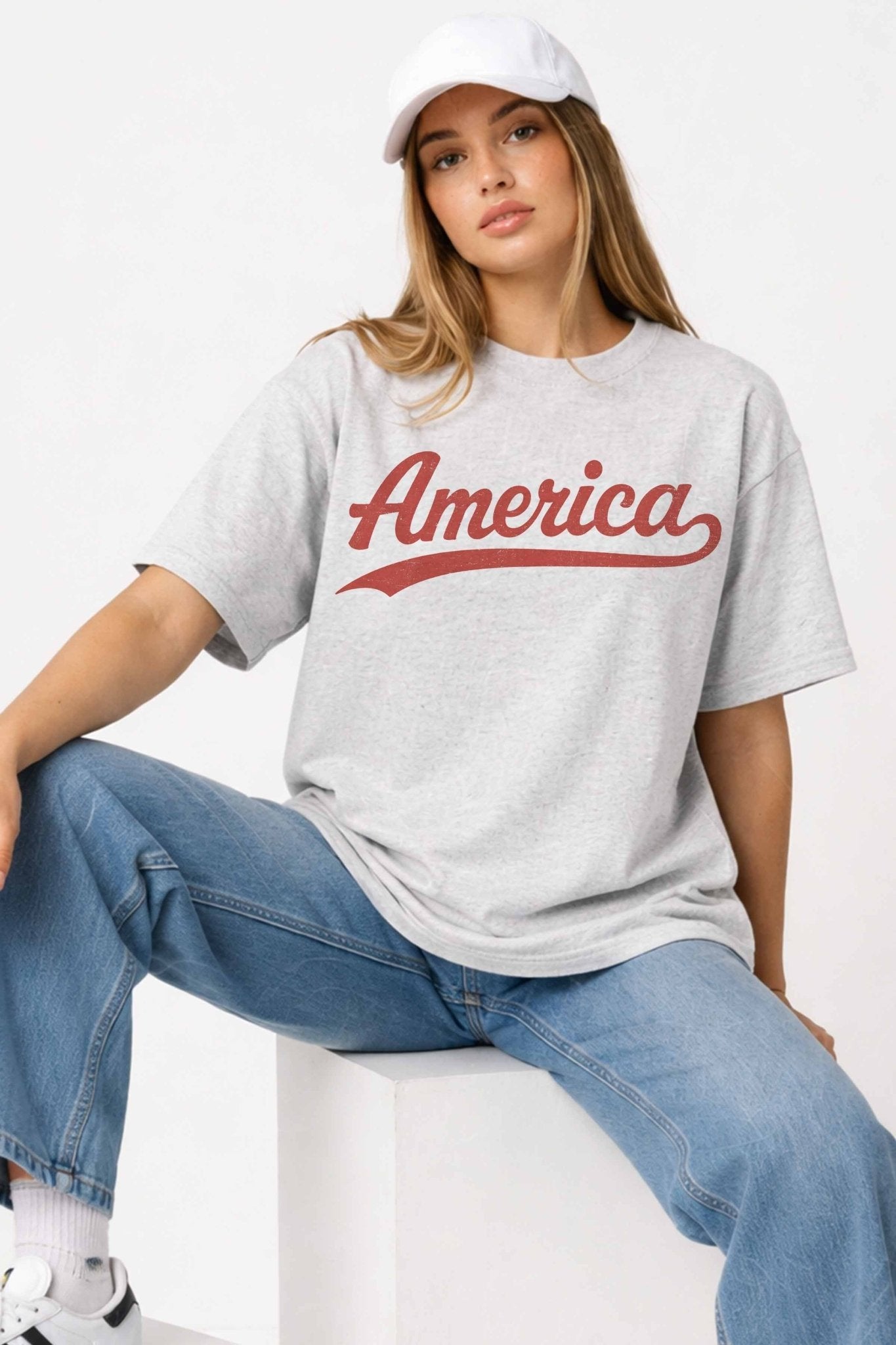 America Oversized Graphic Tee - Westly