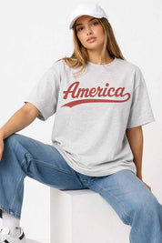 America Oversized Graphic Tee - Westly
