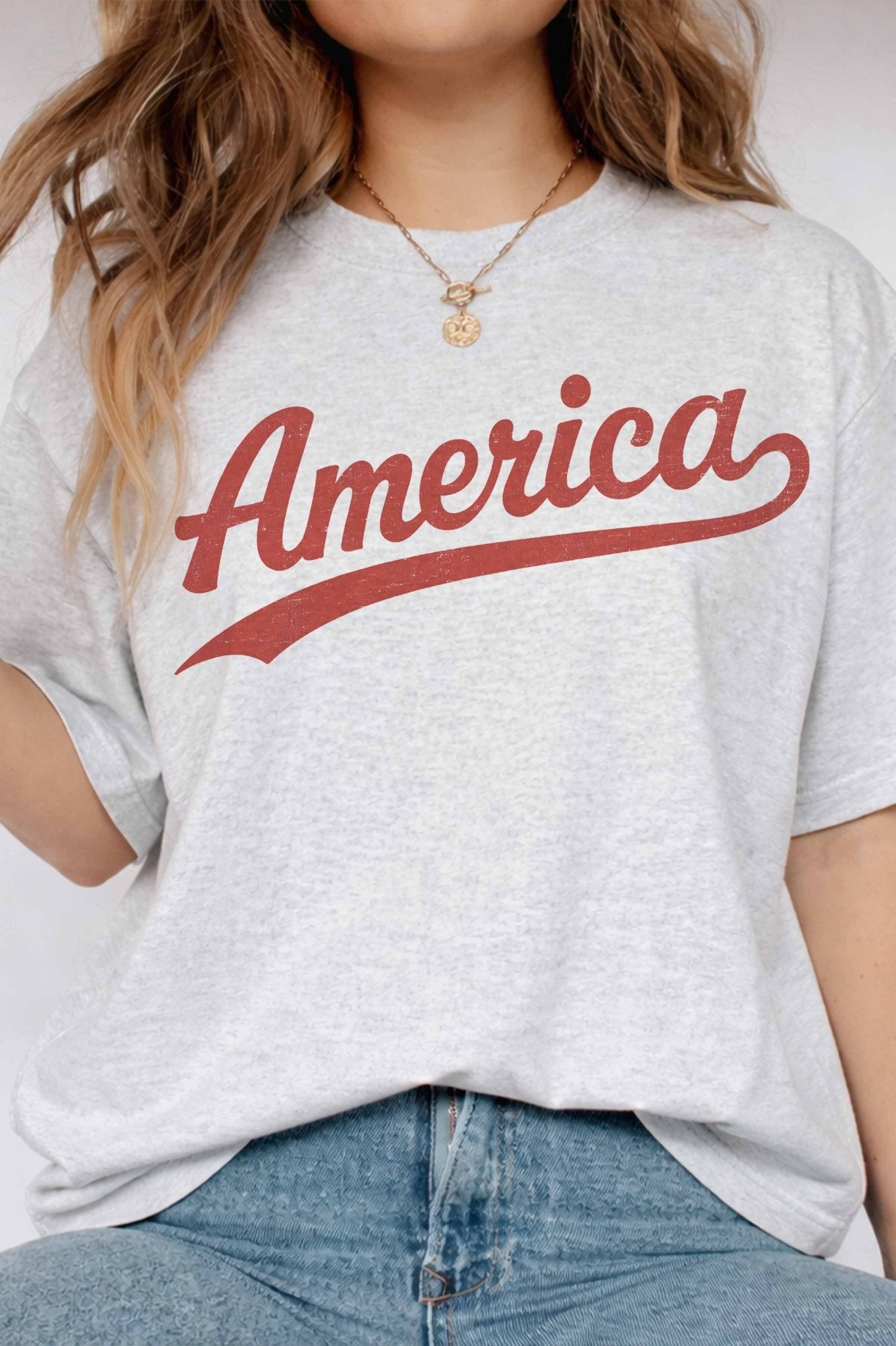 America Oversized Graphic Tee - Westly
