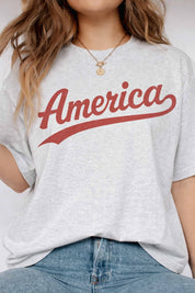 America Oversized Graphic Tee - Westly