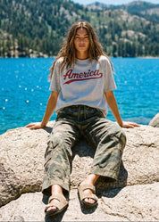 America Oversized Graphic Tee - Westly