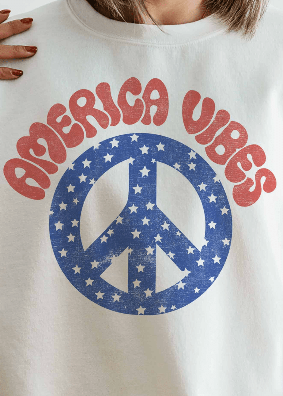 America Vibes Oversized Sweatshirt - Westly