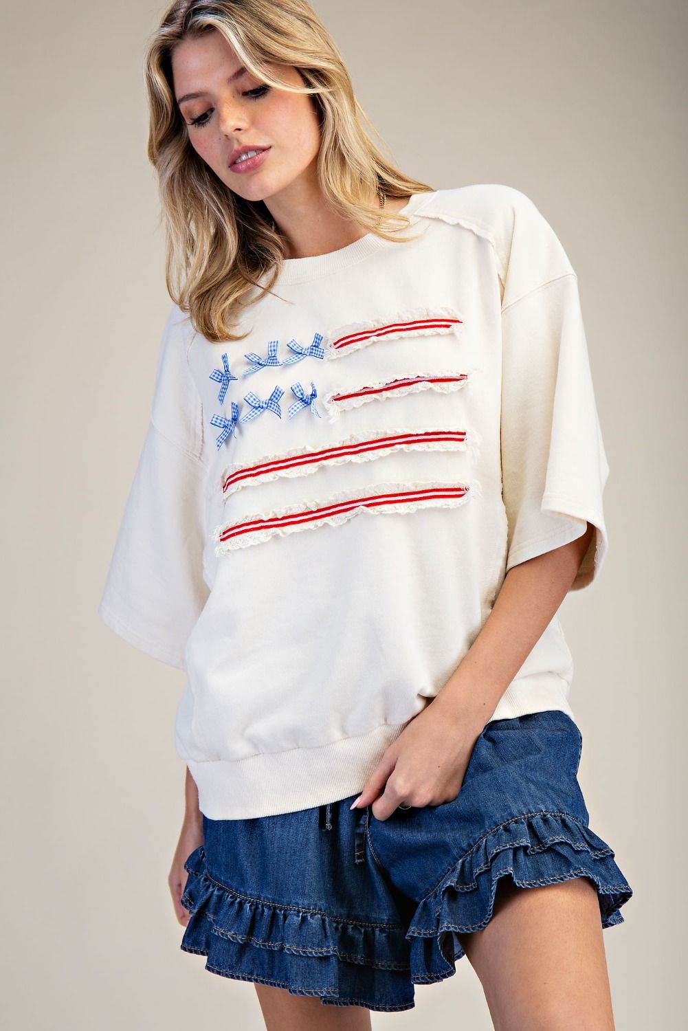 American Belle Washed Terry Pullover - Westly