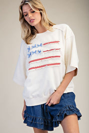 American Belle Washed Terry Pullover - Westly