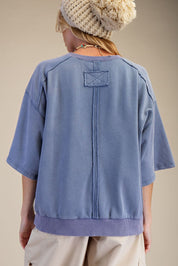 American Belle Washed Terry Pullover - Westly