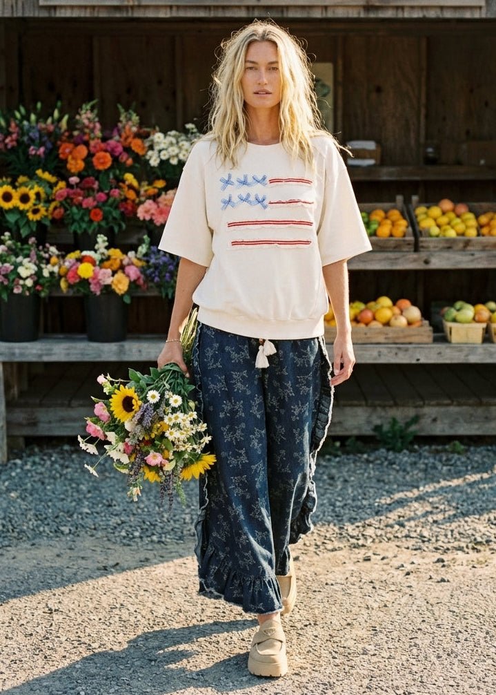 American Belle Washed Terry Pullover - Westly