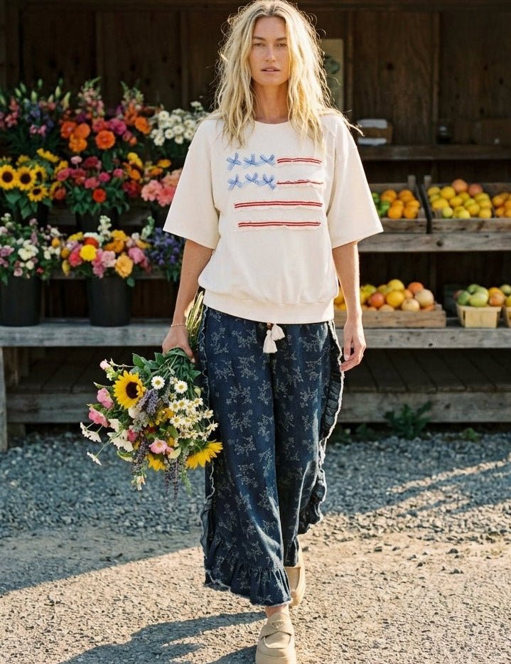 American Belle Washed Terry Pullover - Westly