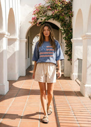 American Belle Washed Terry Pullover - Westly