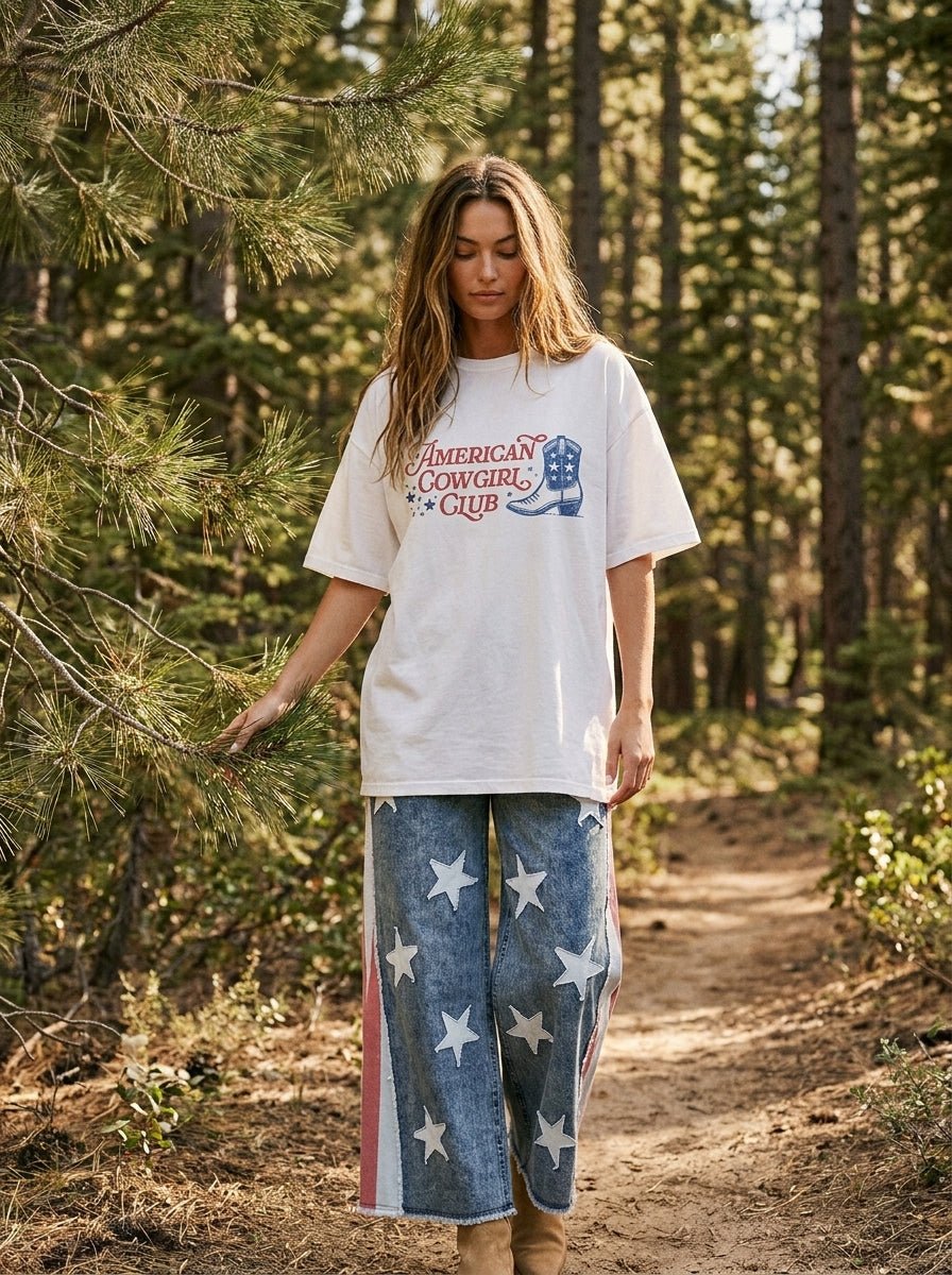 American Cowgirl Club Graphic Tee - Westly