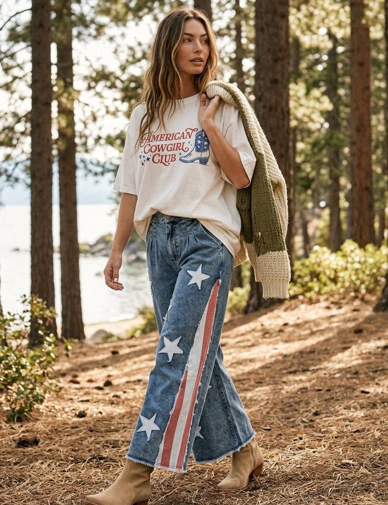 American Cowgirl Club Graphic Tee - Westly