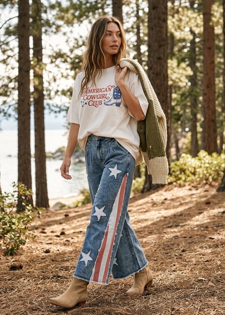 American Cowgirl Club Graphic Tee - Westly