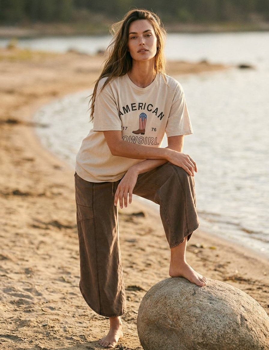 American Cowgirl Oversized Tee - Westly