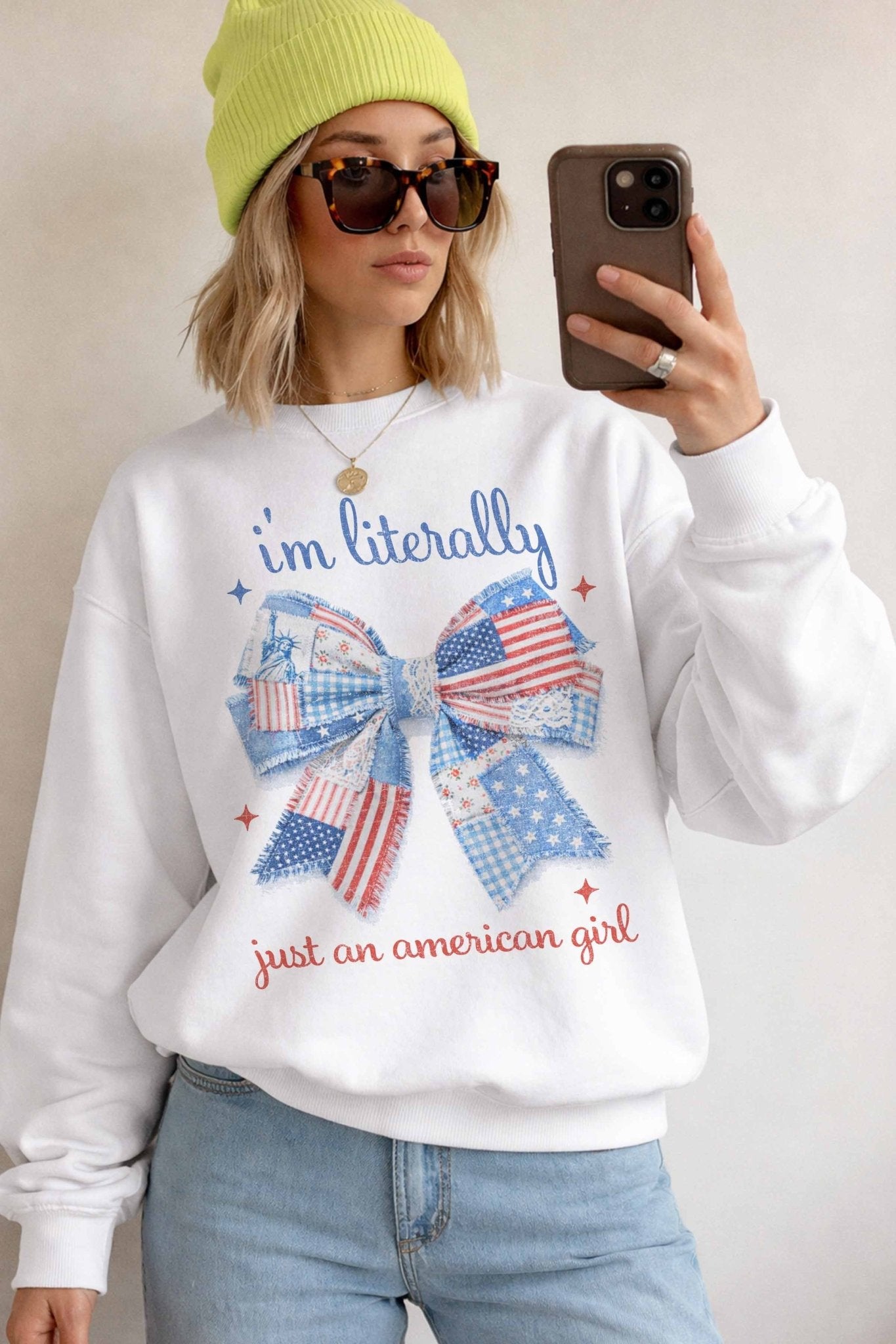 American Girl Oversized Sweatshirt - Westly