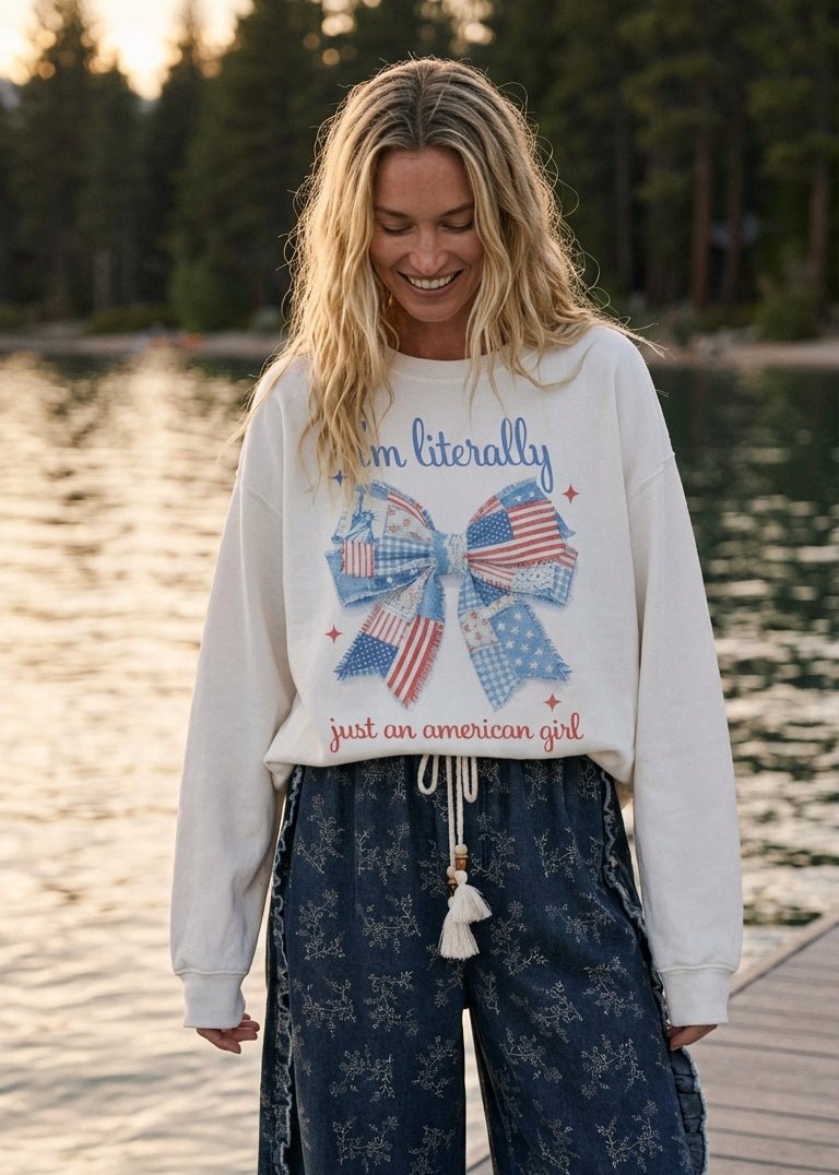 American Girl Oversized Sweatshirt - Westly