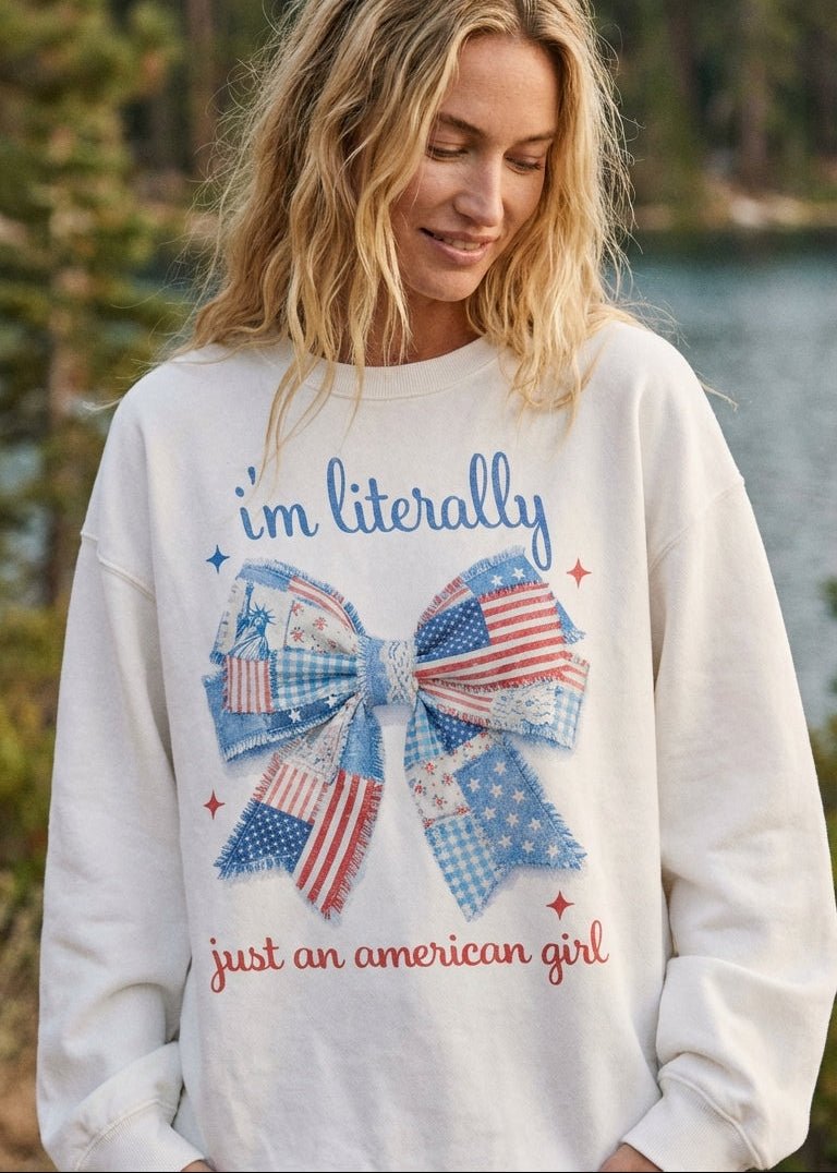 American Girl Oversized Sweatshirt - Westly