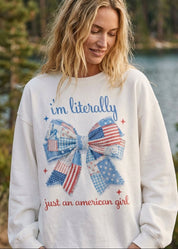 American Girl Oversized Sweatshirt - Westly