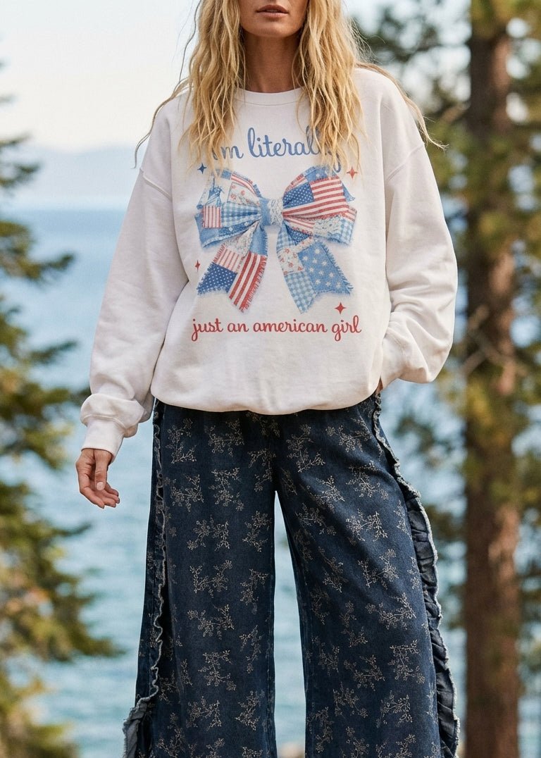 American Girl Oversized Sweatshirt - Westly