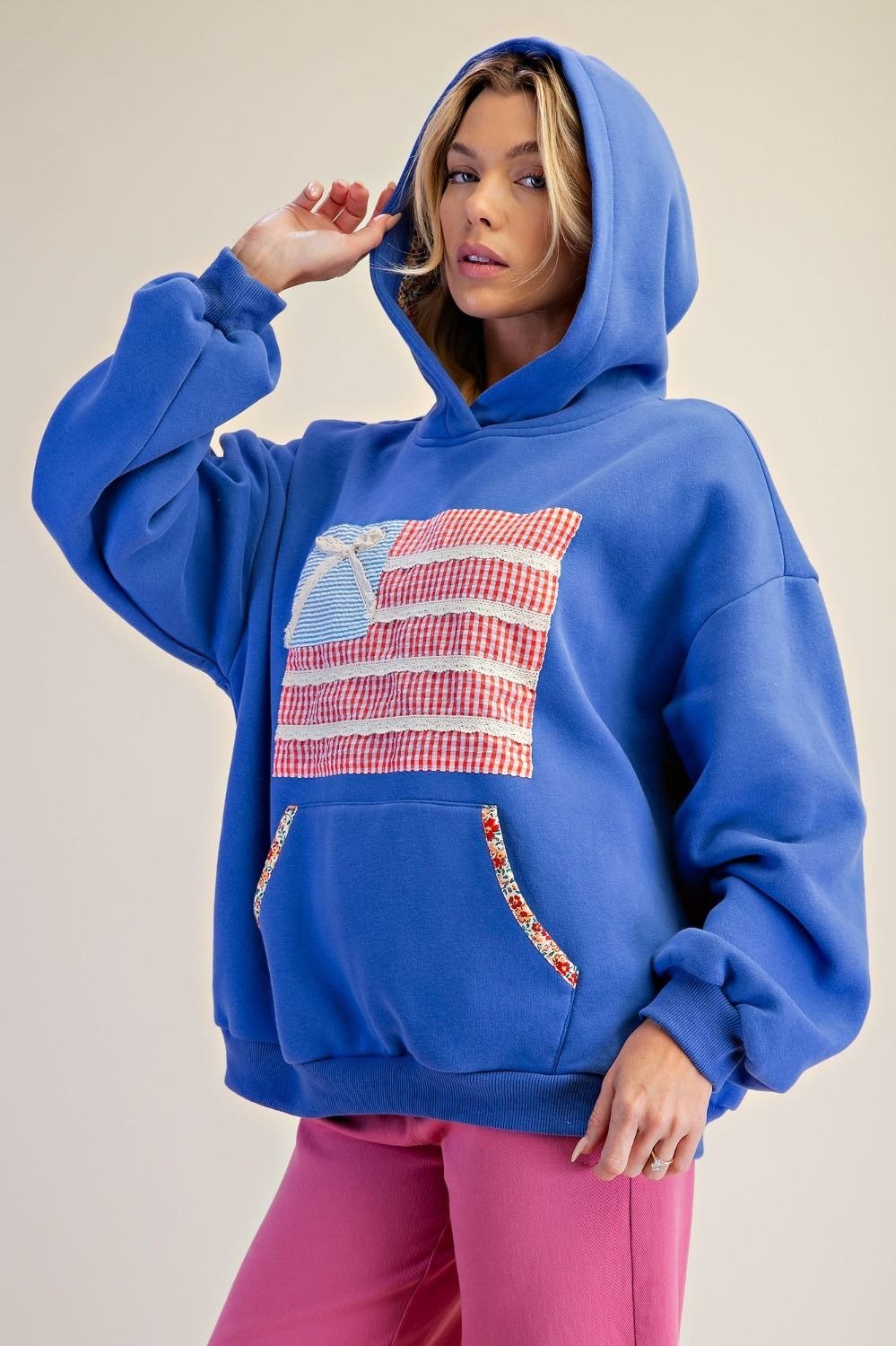 American Girl Patchwork Hoodie - Westly