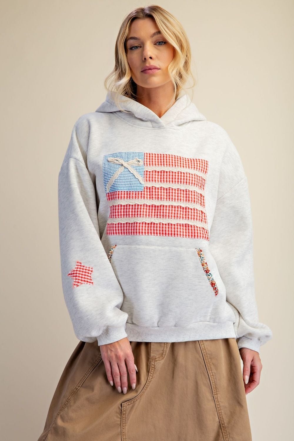 American Girl Patchwork Hoodie - Westly