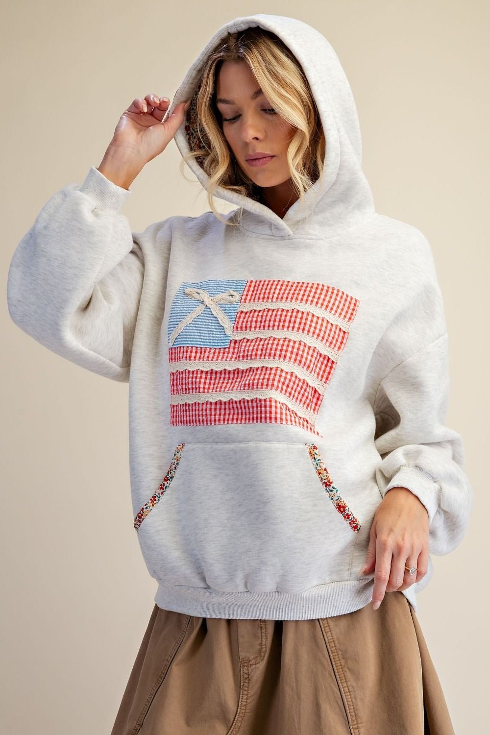 American Girl Patchwork Hoodie - Westly