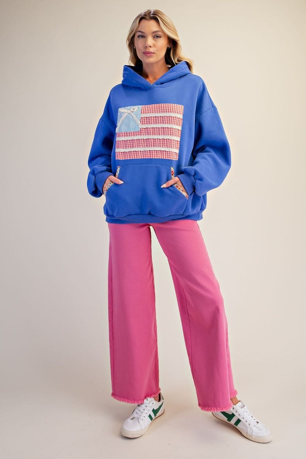 American Girl Patchwork Hoodie - Westly