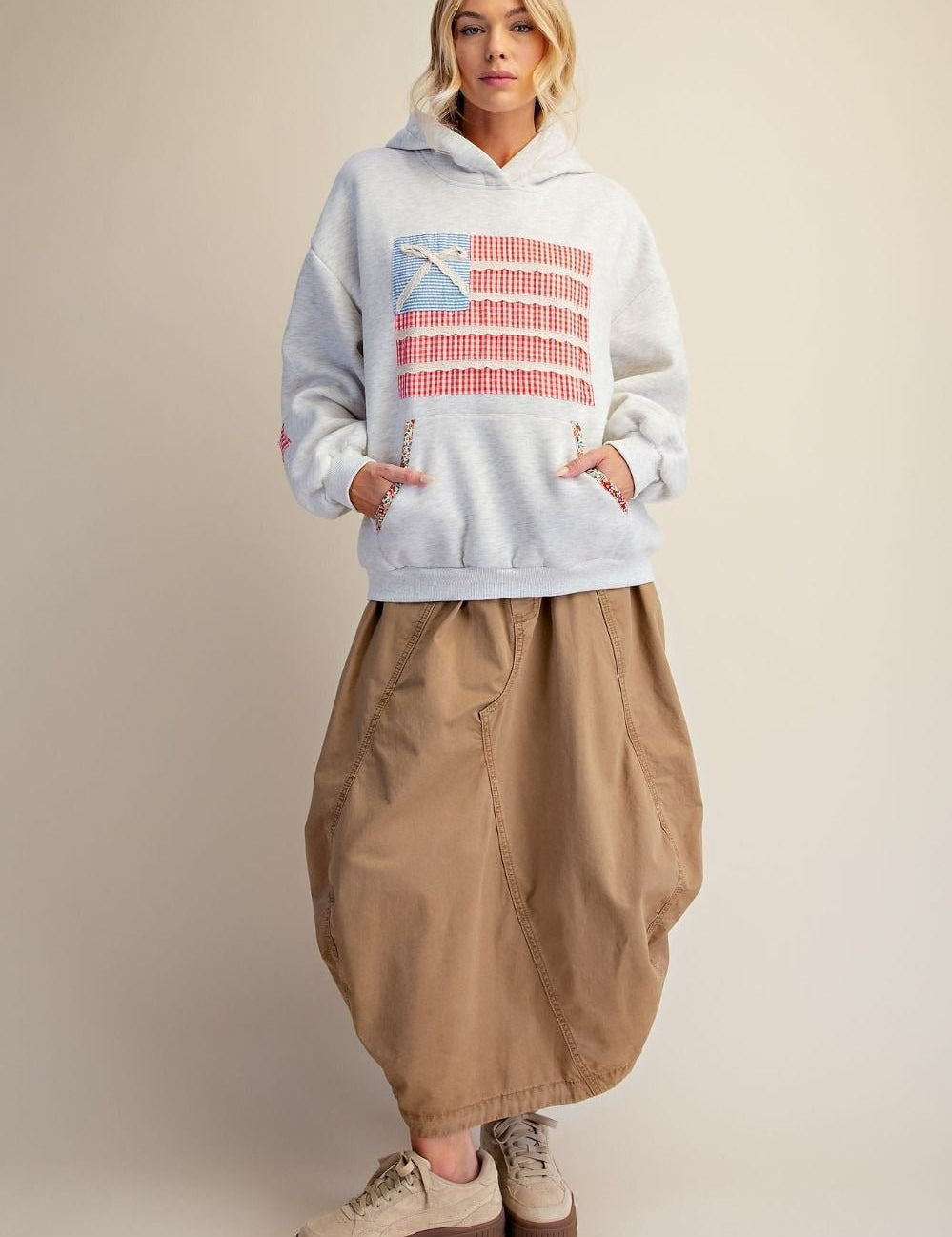 American Girl Patchwork Hoodie - Westly