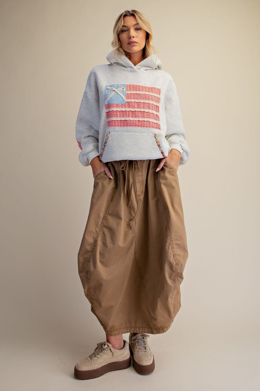 American Girl Patchwork Hoodie - Westly