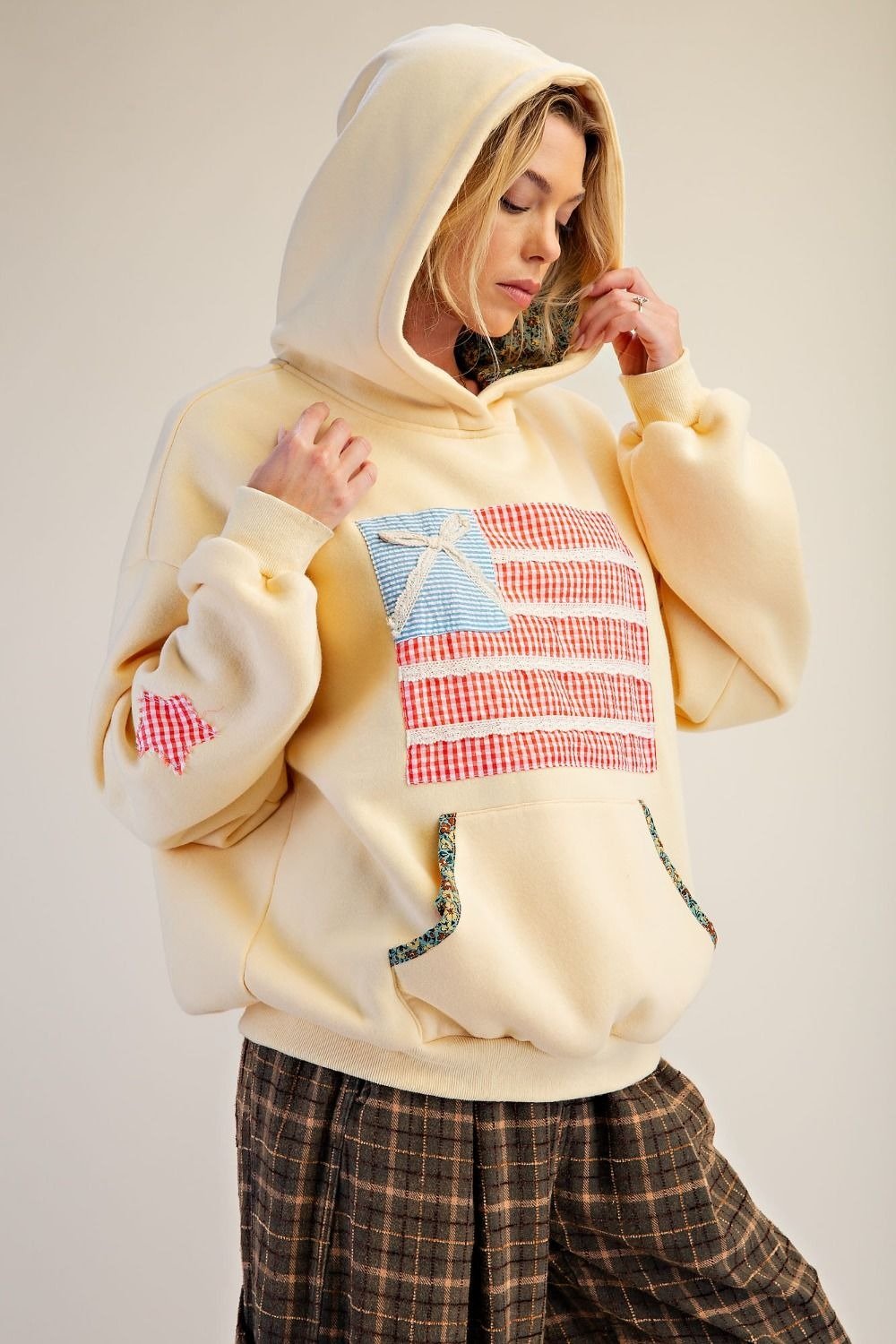 American Girl Patchwork Hoodie - Westly