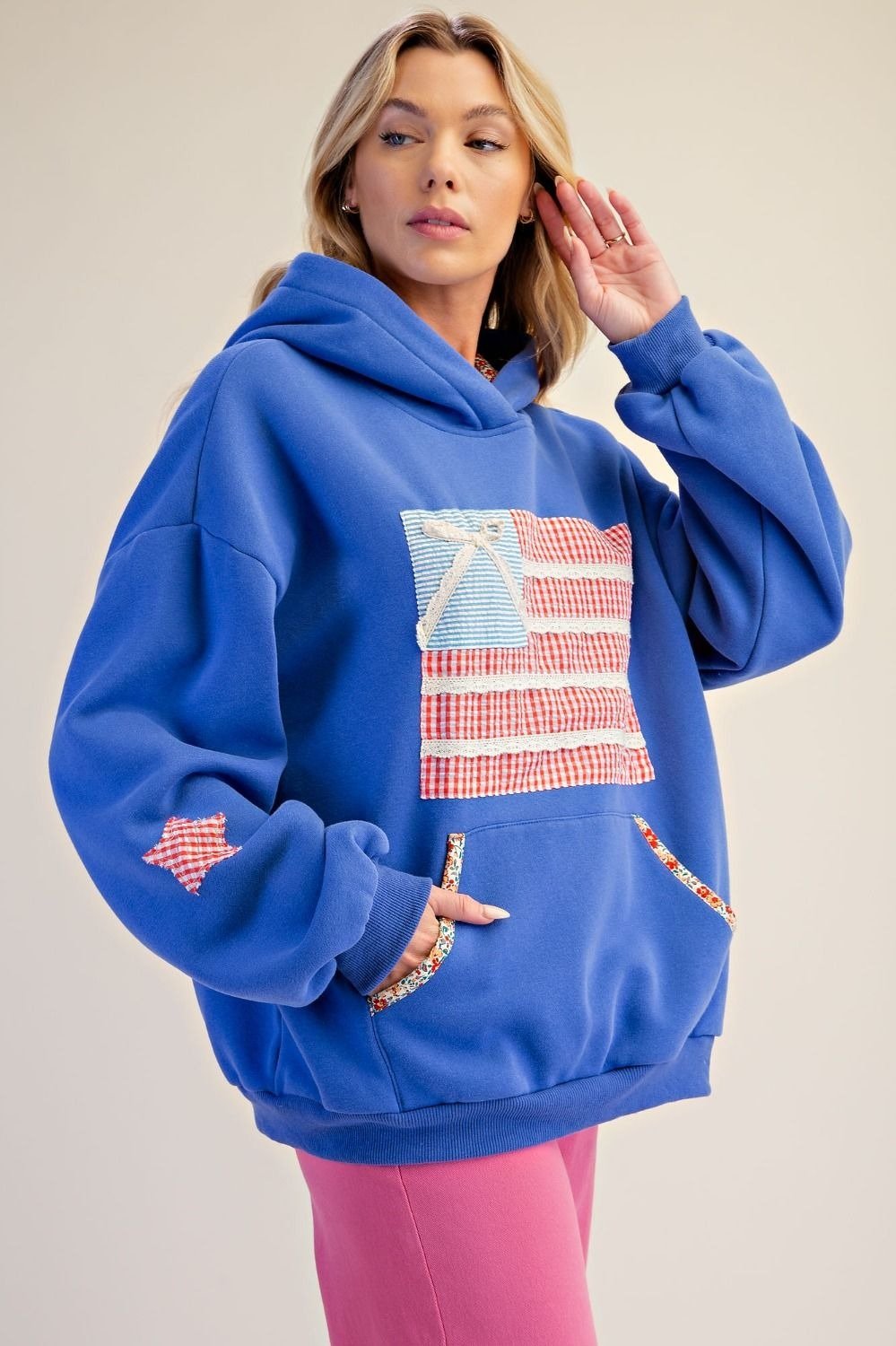 American Girl Patchwork Hoodie - Westly