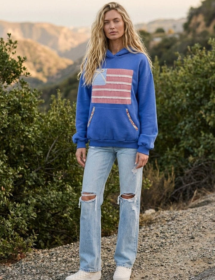 American Girl Patchwork Hoodie - Westly