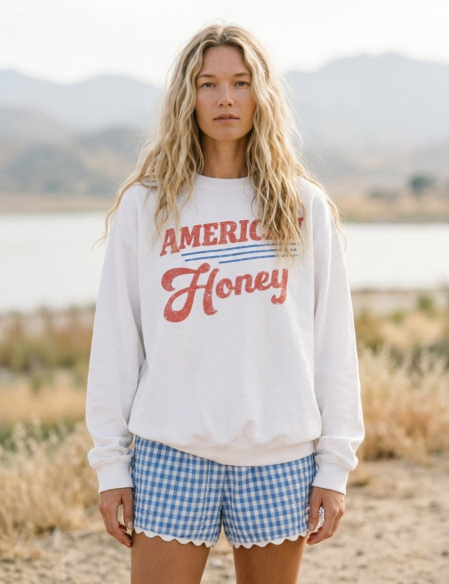 American Honey Oversized Graphic Sweatshirt - Westly