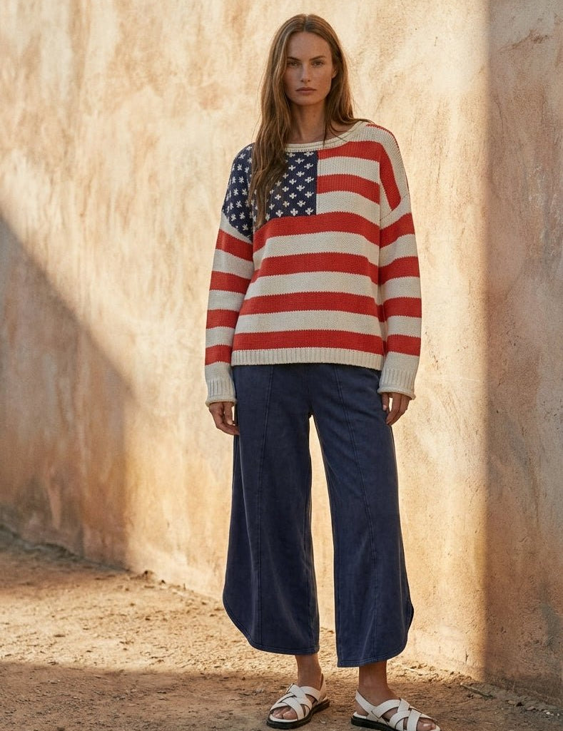 American Muse Flag Sweater - Westly