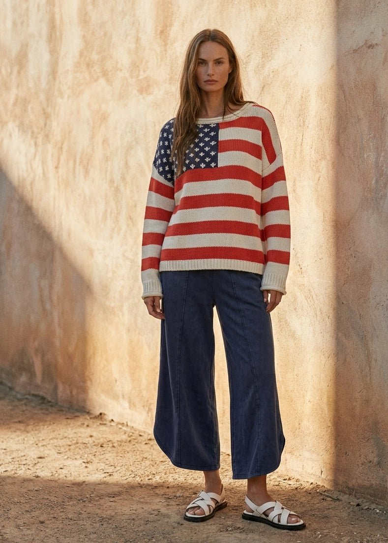 American Muse Flag Sweater - Westly