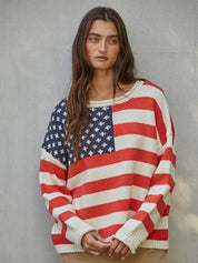 American Muse Flag Sweater - Westly