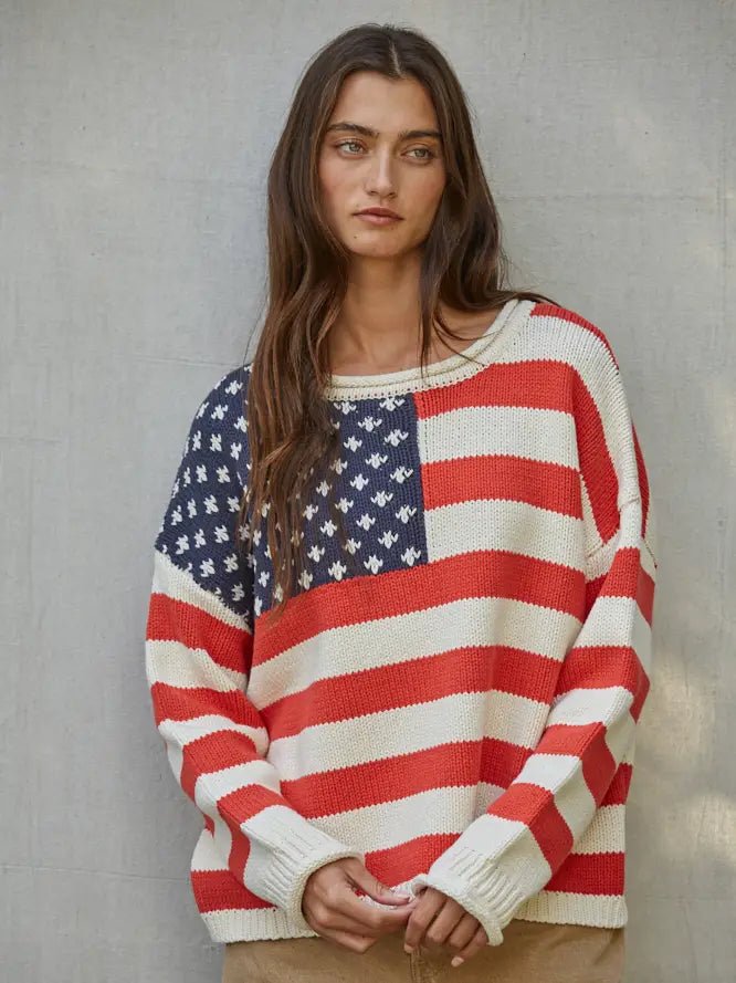 American Muse Flag Sweater - Westly